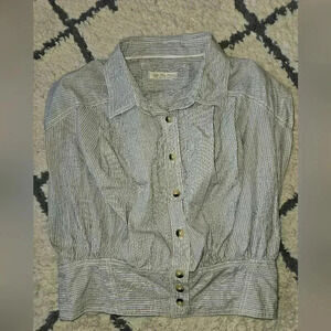 Free people cropped blouse small